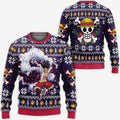 DivesArt - Luffy Gear 4 Ugly Jultröja och Hoodie One Piece Anime Xmas